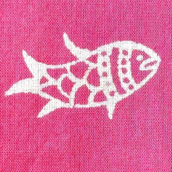 J.Jill lightweight pink & white elephant fish camel fun print notch neck tunic - Picture 6 of 11